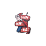 Наклейка | Pros Don't Fake